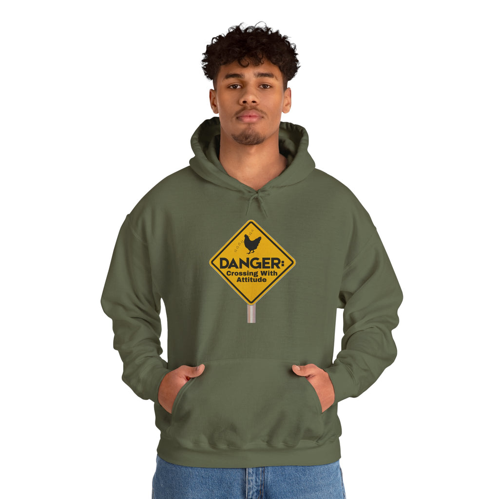 Danger: Crossing With Attitude - Hoodie