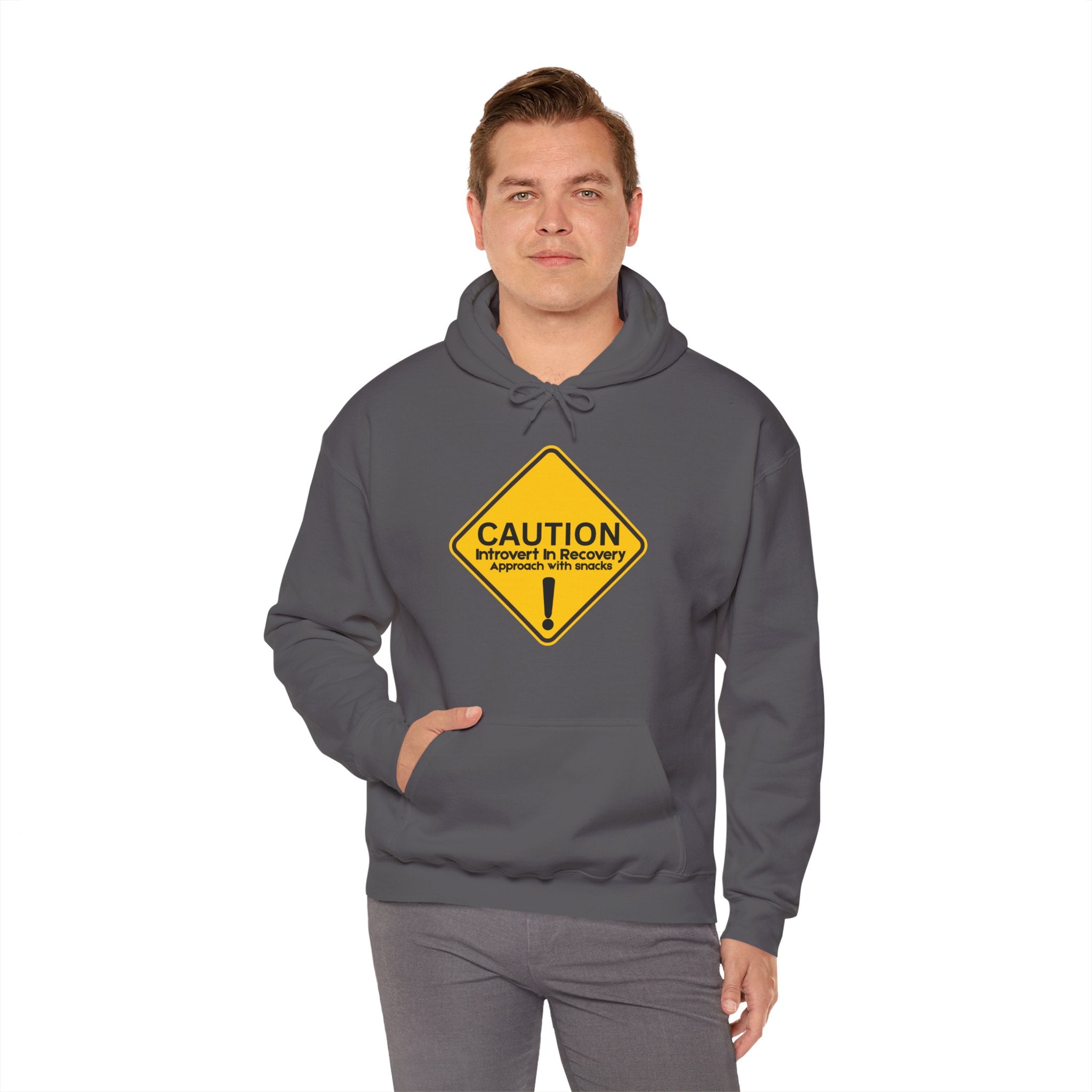 Caution: Introvert In Recovery — Approach With Snacks - hoodie