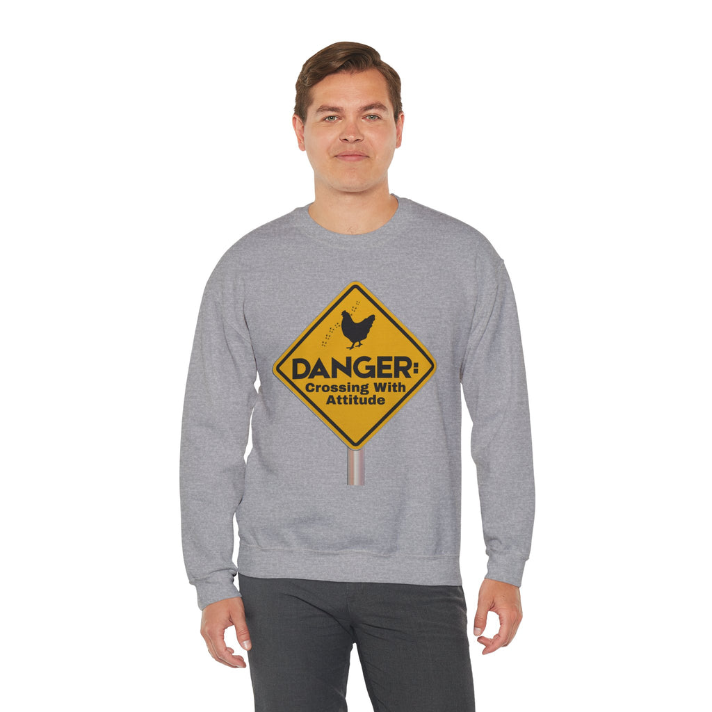 Danger: Crossing With Attitude - Sweatshirt