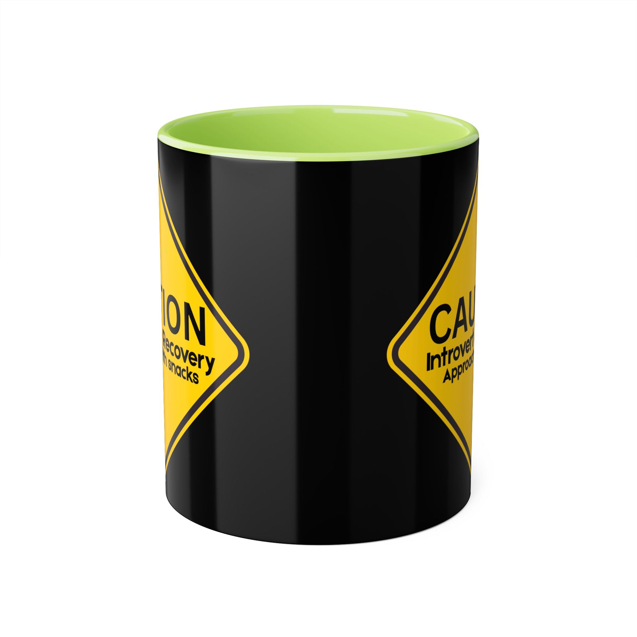 Caution: Introvert In Recovery — Approach With Snacks - Mug